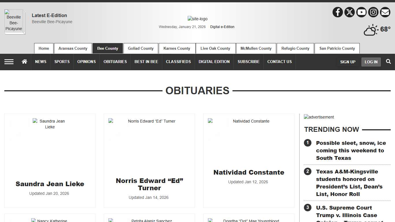 Obituaries | southtexasnews.com